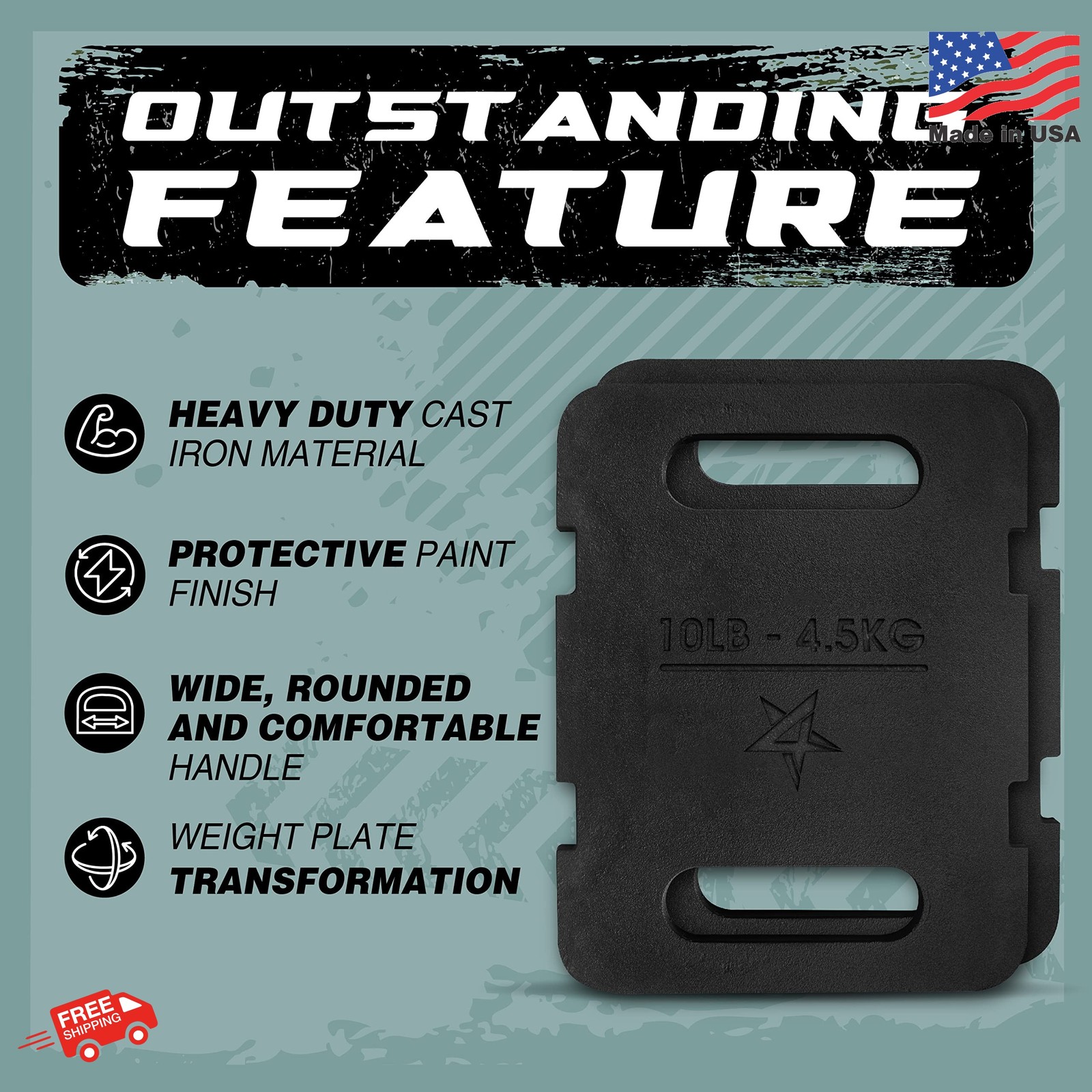 Yes4All Attachable Rucking Weight for Backpack, Cast Iron Training Weight Plate gallery