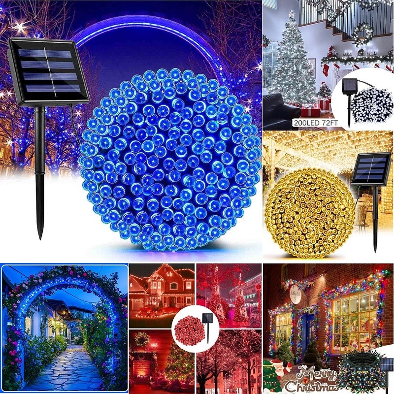Solar Powered String Lights Outdoor Garden Decor Yard Landscape Xmas Fairy Light gallery