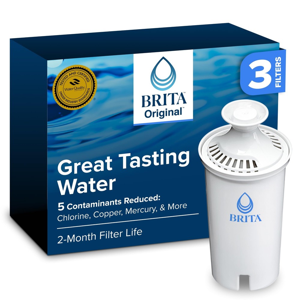 Brita Standard Water Filter Replacement Pitcher Dispenser 3-Pack