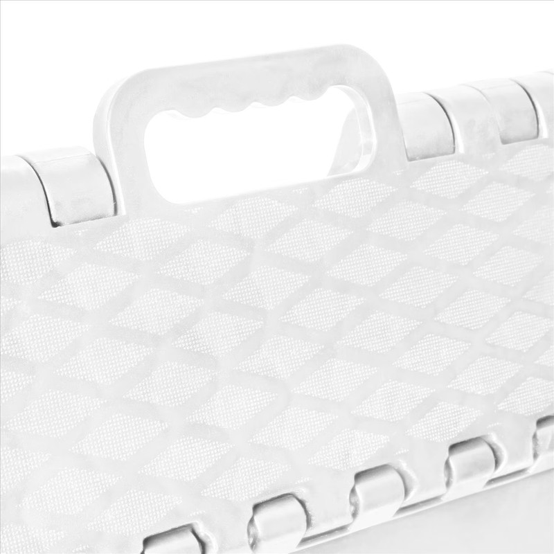 Simplify 2 Pack 12" Plastic Folding 1 Step Stool in White gallery