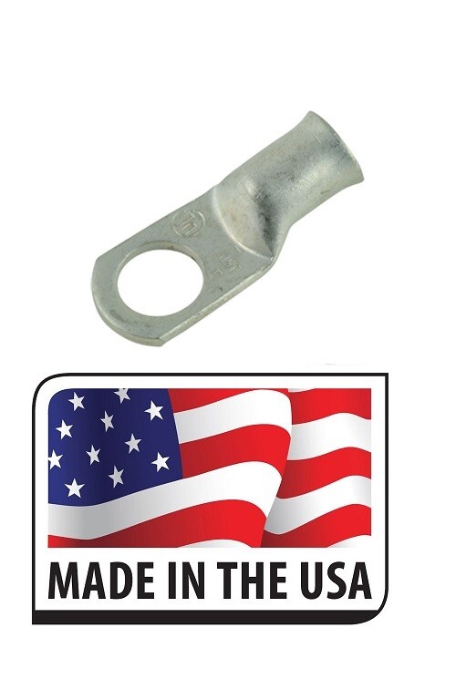 Tinned Copper Cable Lug Ring Terminal AWG Welding Battery Marine Cable Wire USA gallery