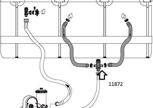 Intex Split Pool Plunger Valve Shut Off Manifold Dual Hose gallery