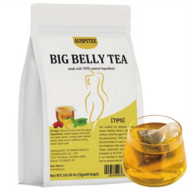 Big Belly Herbal Cleanse Tea Lemon Lotus Leaf Berrie Natural Herbal Vegan gallery