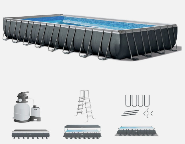 Intex 32' x 16' x 52" Rectangular Above Ground Swimming Pool Set XTR FREE SHIP gallery