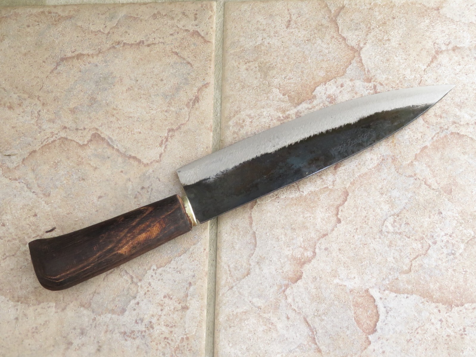 Crude - 8 Inch Premium Chef Knife , Carbon Steel, Forged and Sharp ! gallery