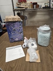Scentsy 2014 Chasing FireFlies Full Size Wax Warmer Mason Jar