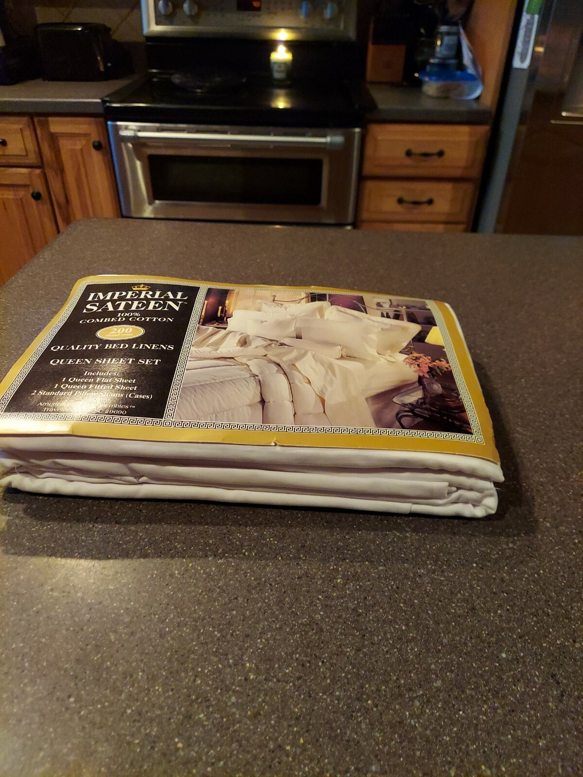 Imperial Sateen 200 Thread Count Queen Sheet Set White gallery