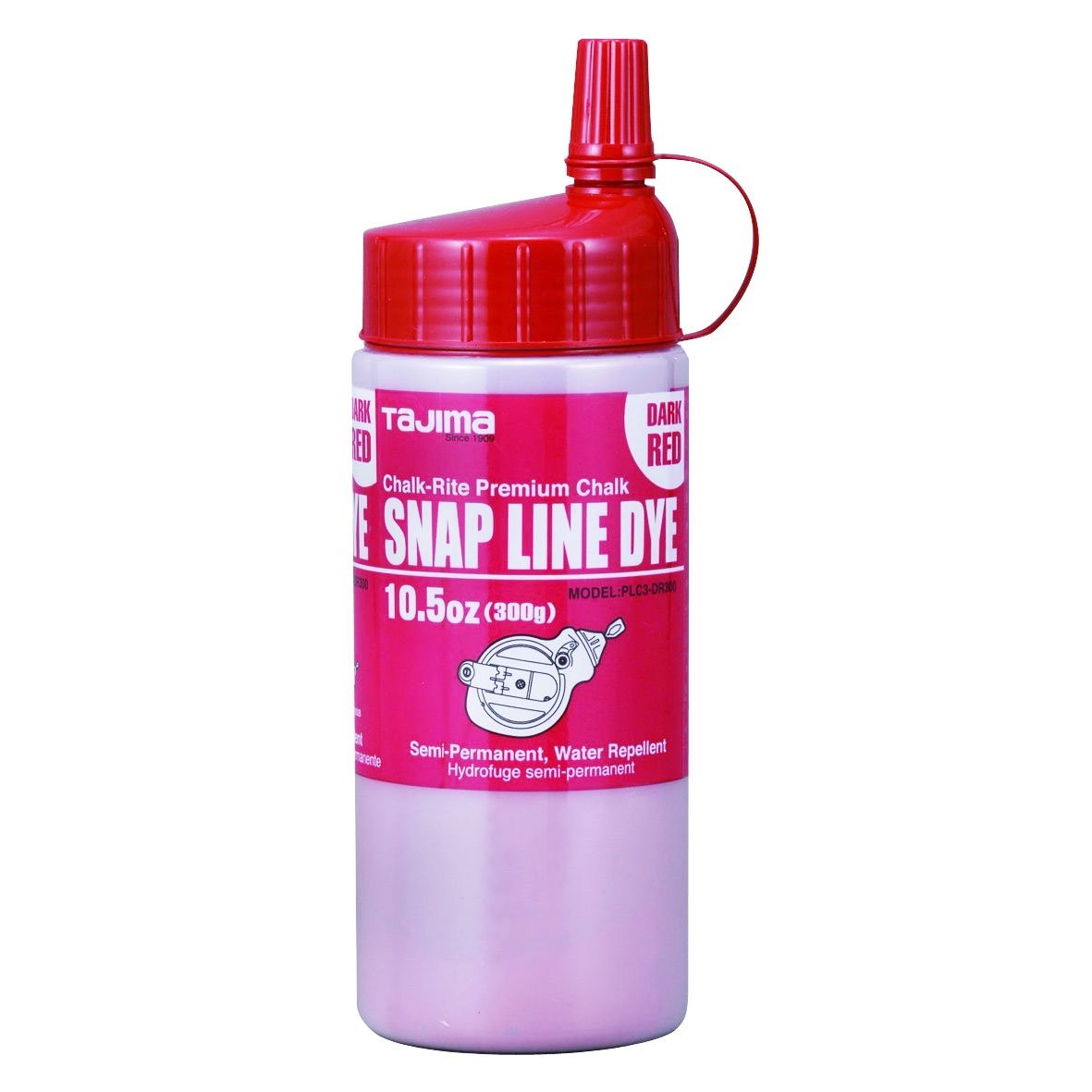 Marking Chalk - Dark Red 10.5 oz 300g Semi Permanent Snap-Line Dye with Durab... gallery