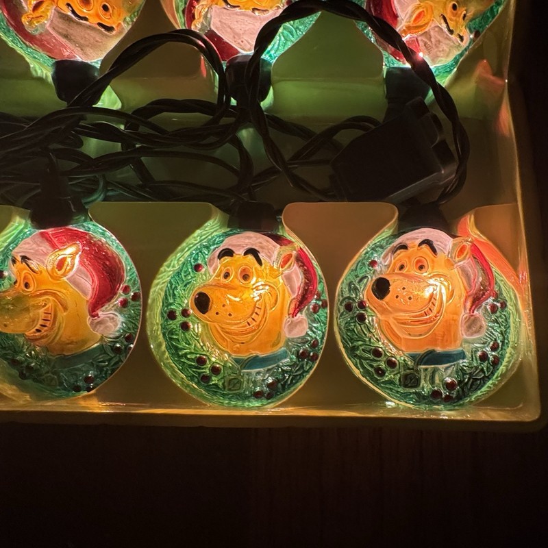 2001 Gemmy Scooby-Doo Cartoon Network 10 Ct Holiday Christmas String Light Set gallery