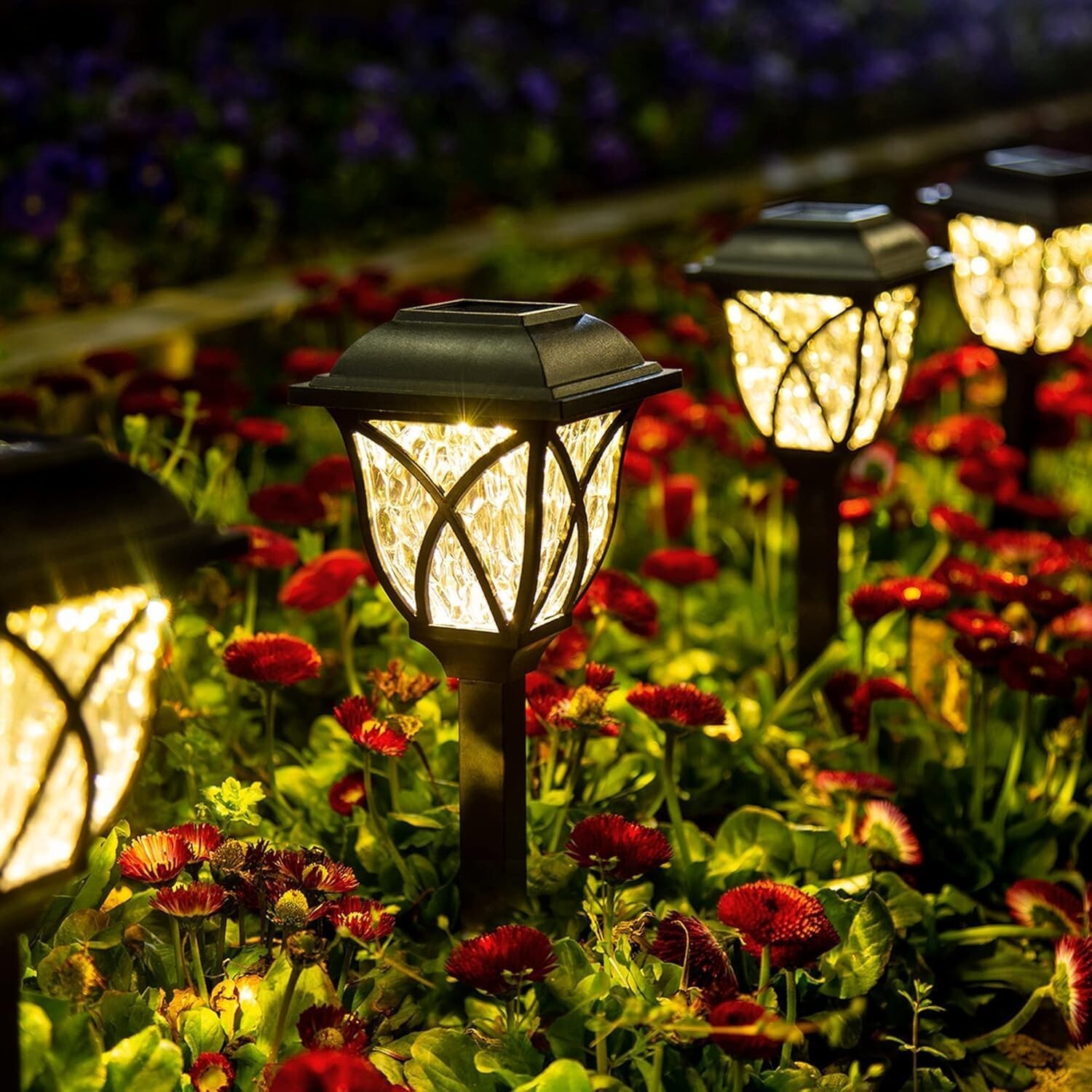 6 Pack LED Solar Garden Lights, Outdoor Decorations, Garden Decor for Yard gallery