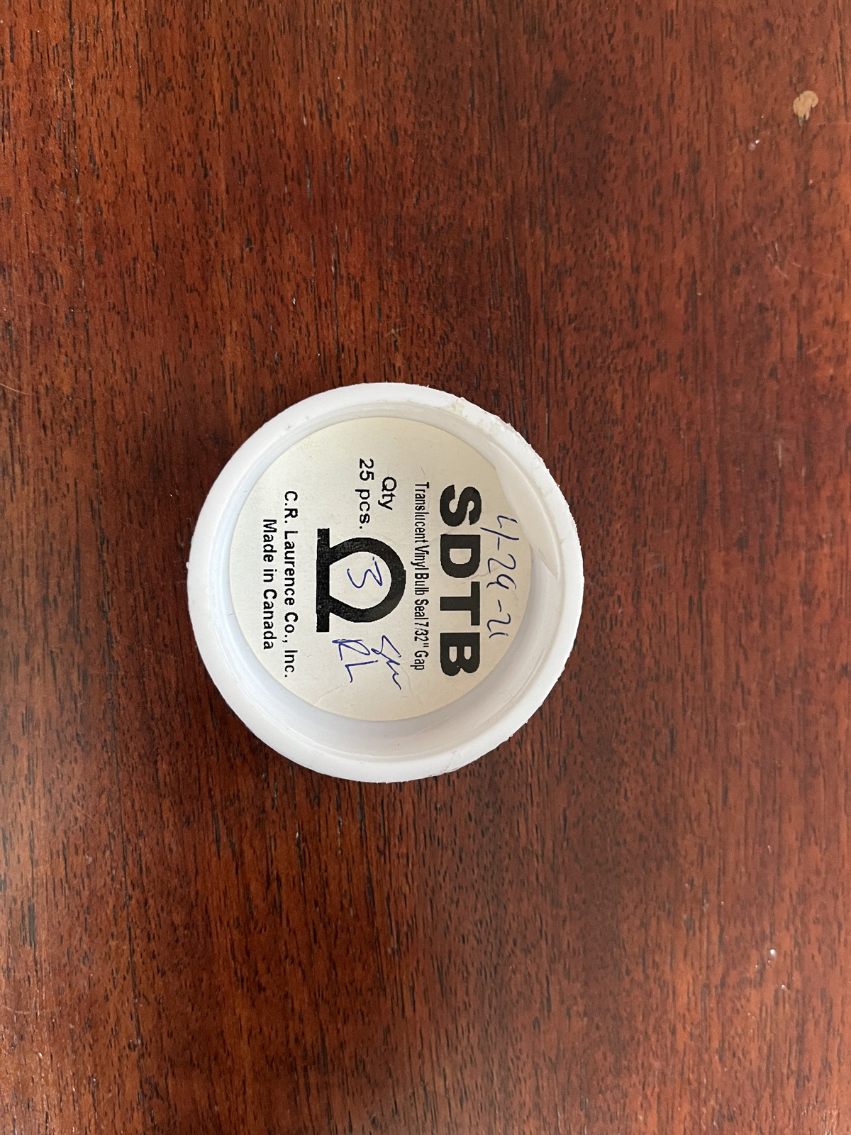 CRL Translucent Vinyl Bulb Seal 7/32" Gap - 98 in Long - 25 in a tube gallery