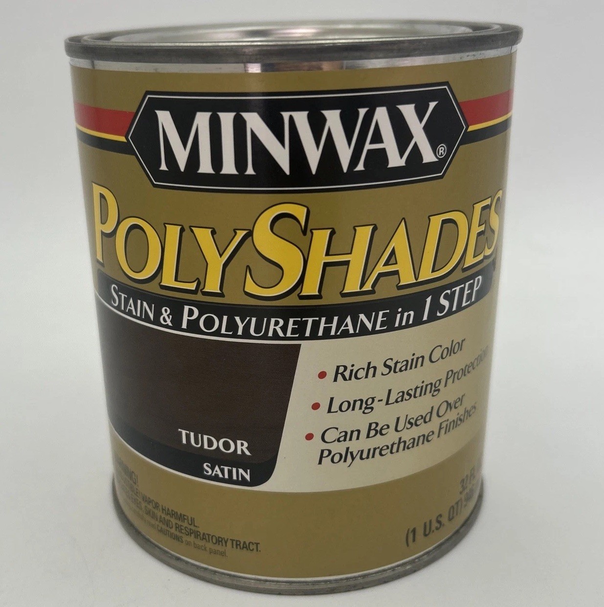Minwax PolyShades Stain & Polyurethane Tudor Satin 1 Quart gallery