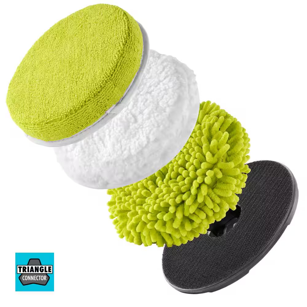 6 In. 4-Piece Microfiber Cleaning Kit for RYOBI P4500 and P4510 Scrubber Tools gallery