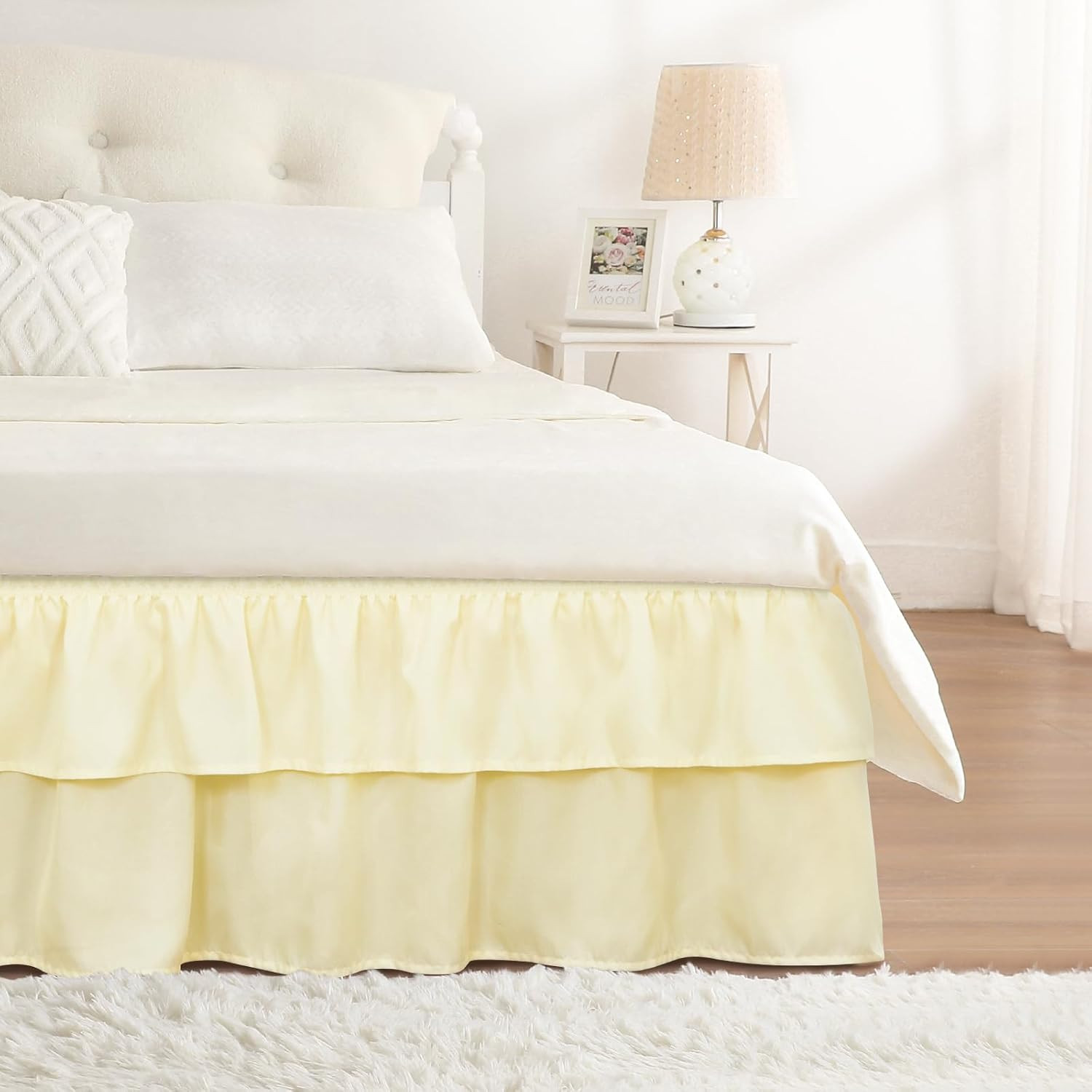 Multi Ruffle Bed Skirts/Double Layered Bed Skirts - GG Home gallery