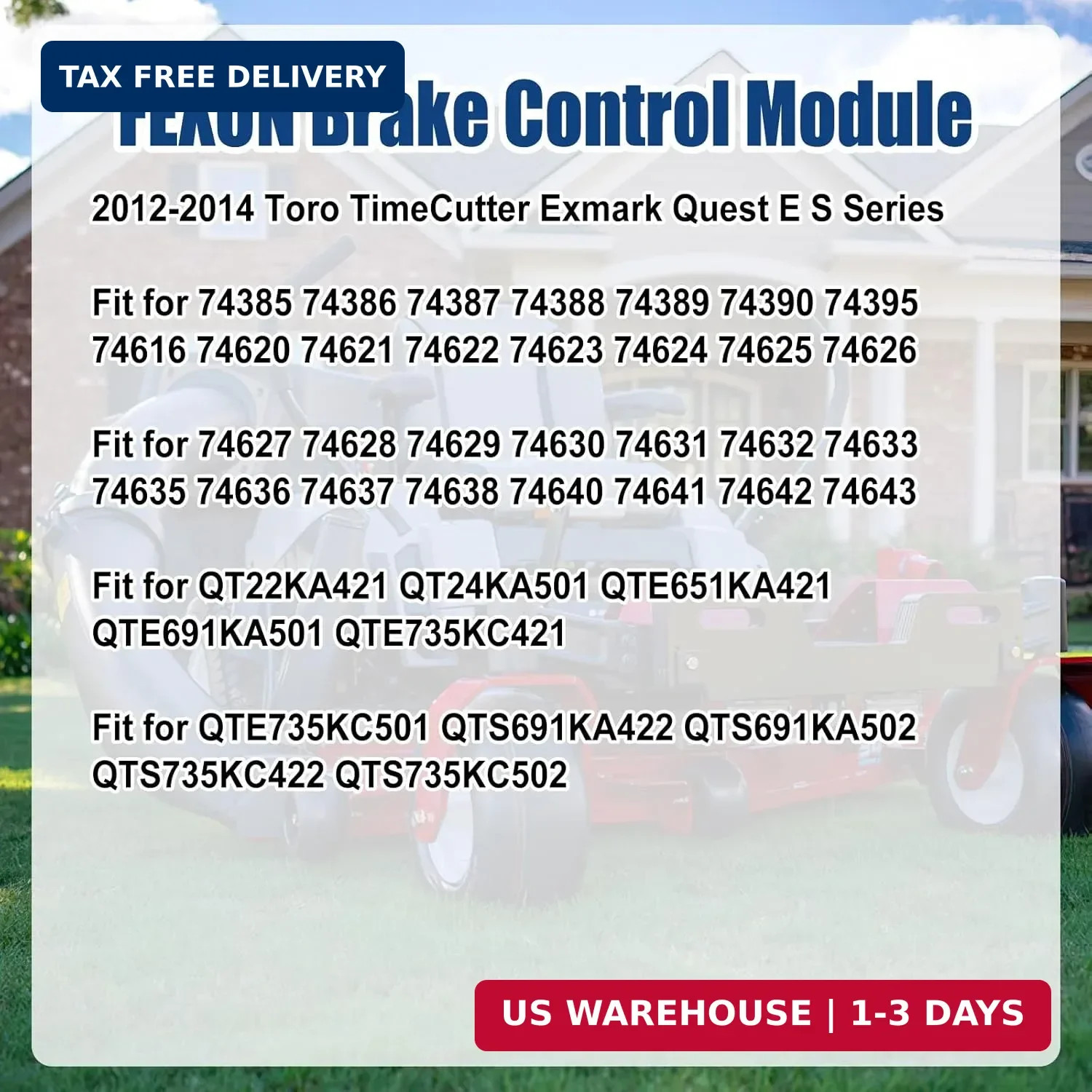 FEXON Brake Control Module Compatible with Toro TimeCutter Exmark Quest E S Seri gallery
