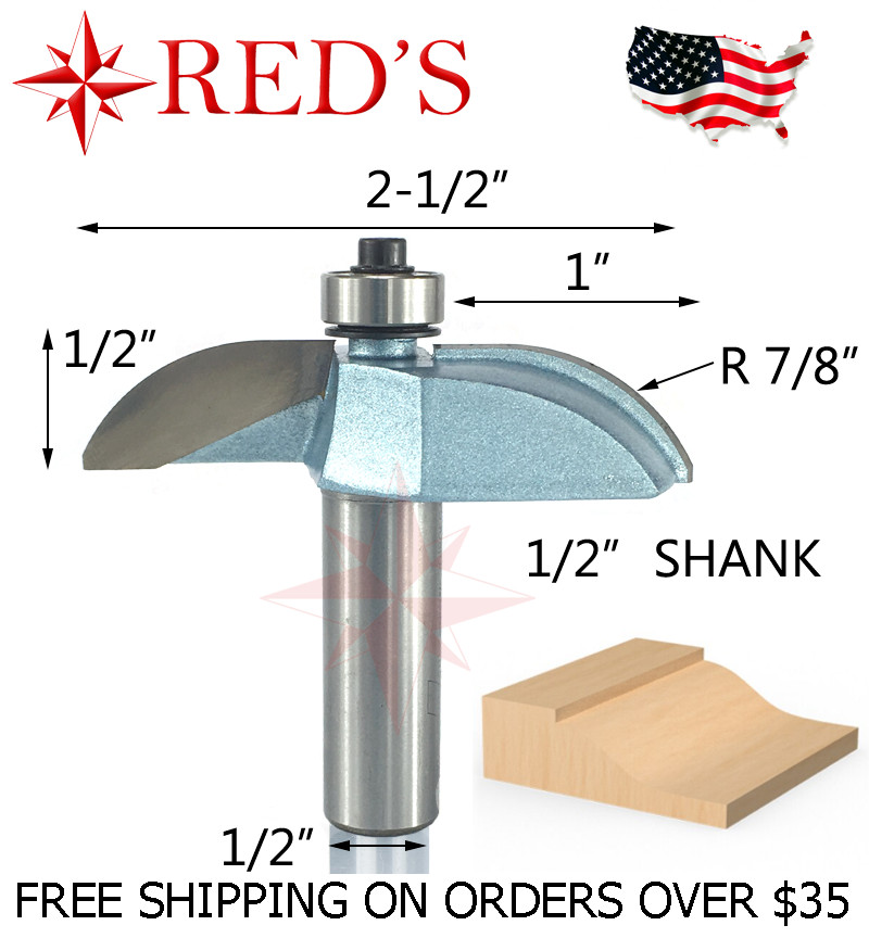 Tideway Carbide IND LC12061608 1" Cove Raised Panel 1/2" shank router bit gallery