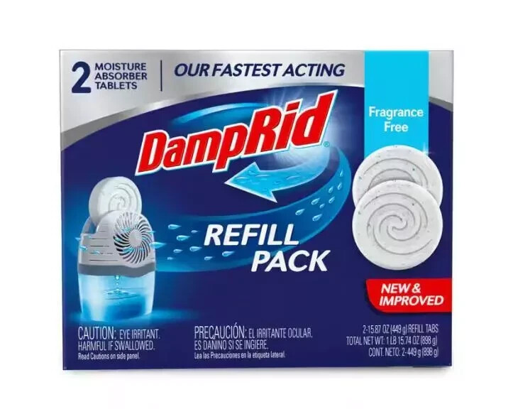 Damprid Drop-In Moisture Absorber Unscented Refills (2-Pack) Fragrance Free gallery