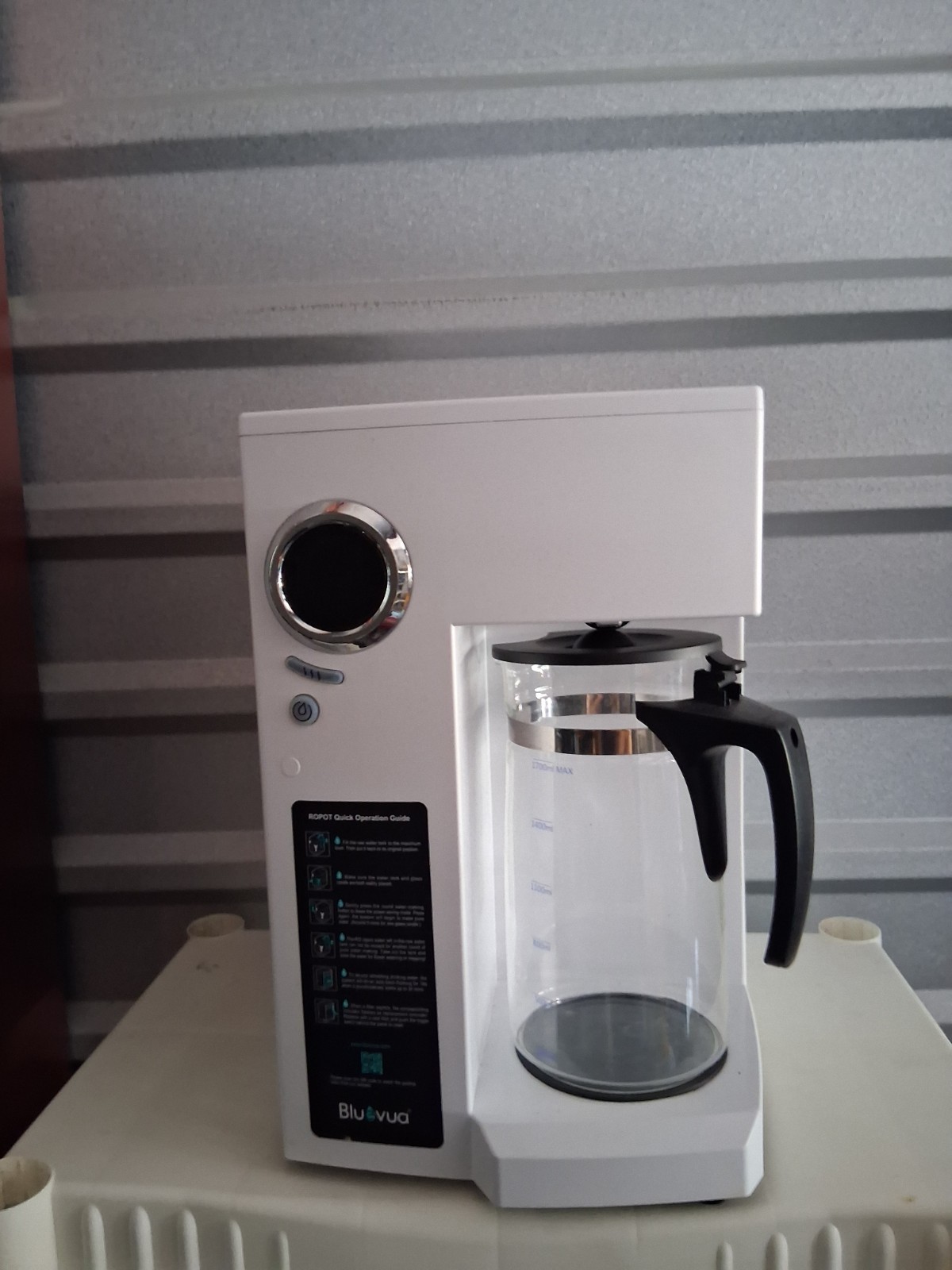 Bluvua ROFOT Filter Coffee Machine, Water Filter, Carafe, White gallery