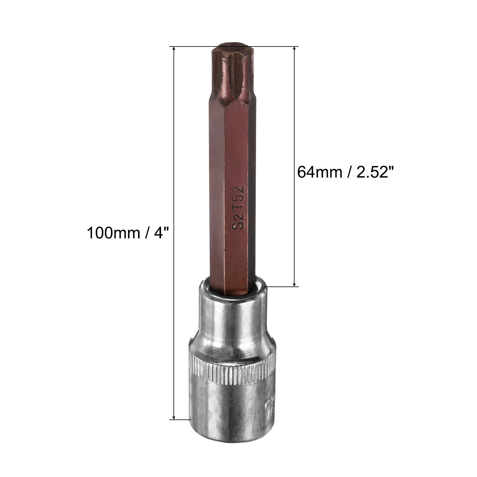 1/2-Inch Drive T52 Torx Bit Extra Long Socket S2 Steel gallery