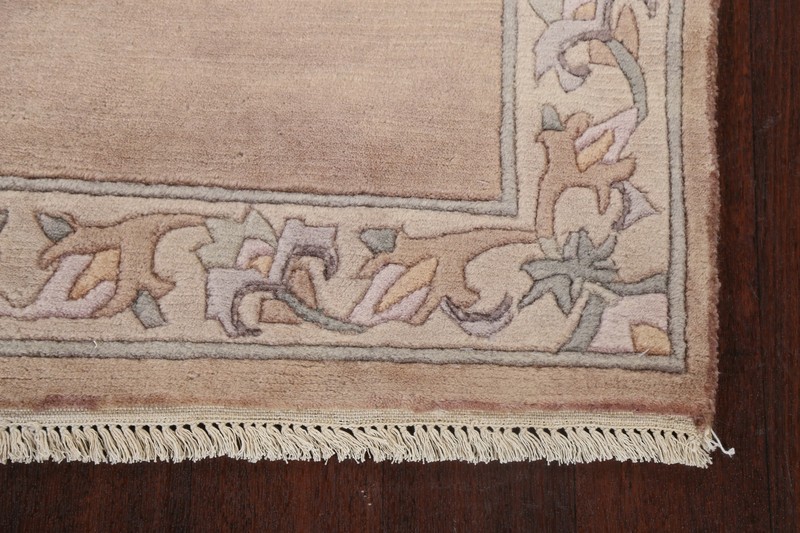 Contemporary Thick Plush Bordered Nepalese 3x5 Small Rug Wool Handmade Carpet gallery