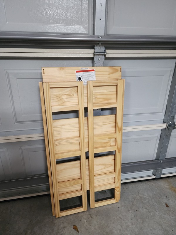 Folding Student Bookcase 3 Shelf Solid Wood Storage Solution Space-Saving Design gallery