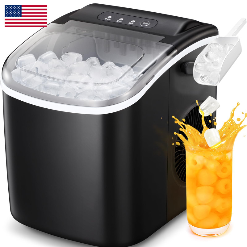 Antarctic Star Countertop Ice Maker Portable Ice Machine Handleself-Cleaning gallery