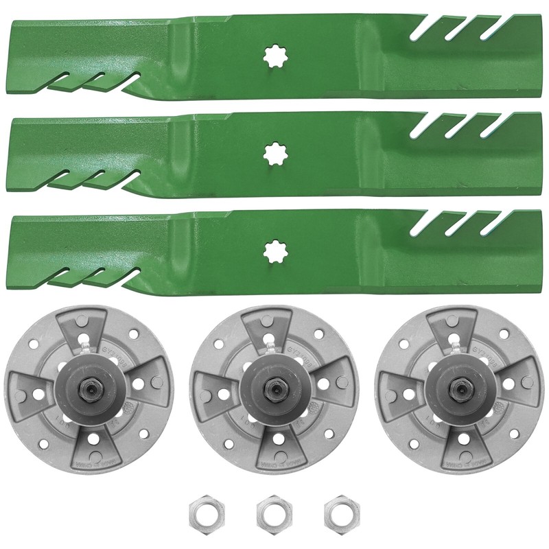Caltric Deck Spindle & Blade For John Deere E180 S180 LA150 LA175 54" gallery
