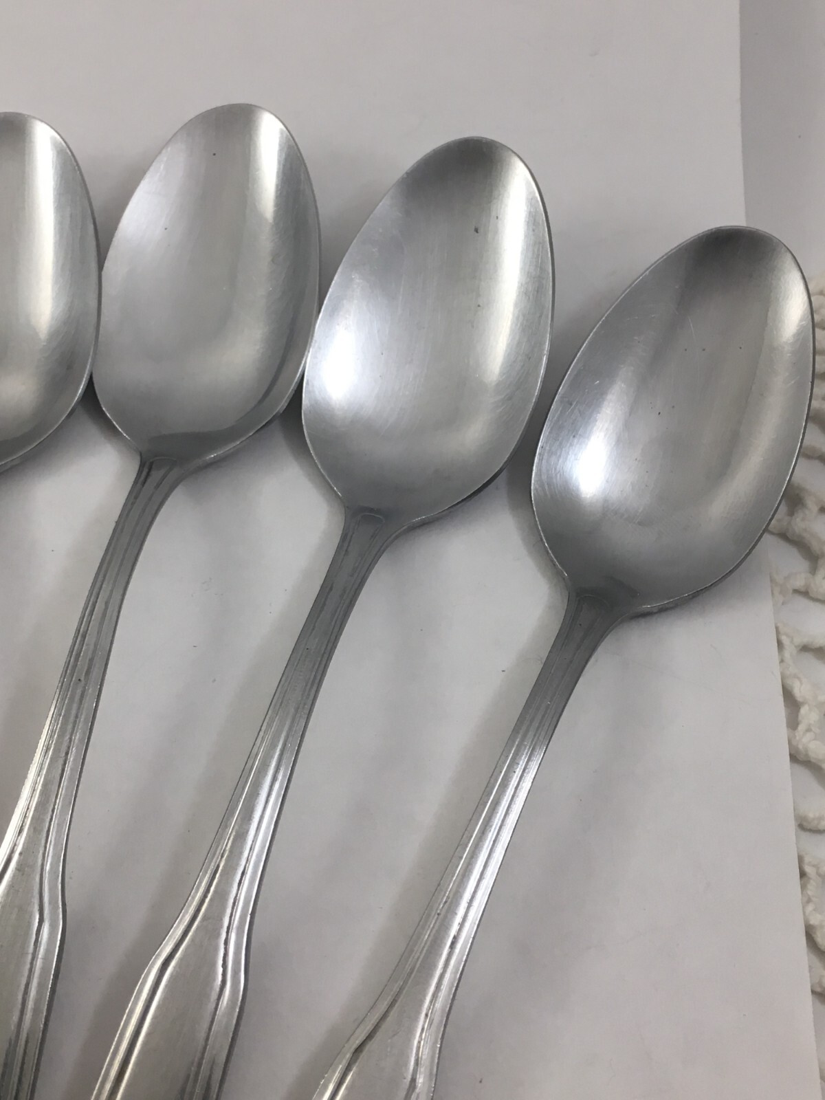 Ekco Eterna FORUM Stainless 7 Teaspoons Flatware Korea gallery