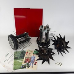 Mantis Tiller Dethatcher Attachments Left & Right with Dust/Dirt Shield AEROATOR