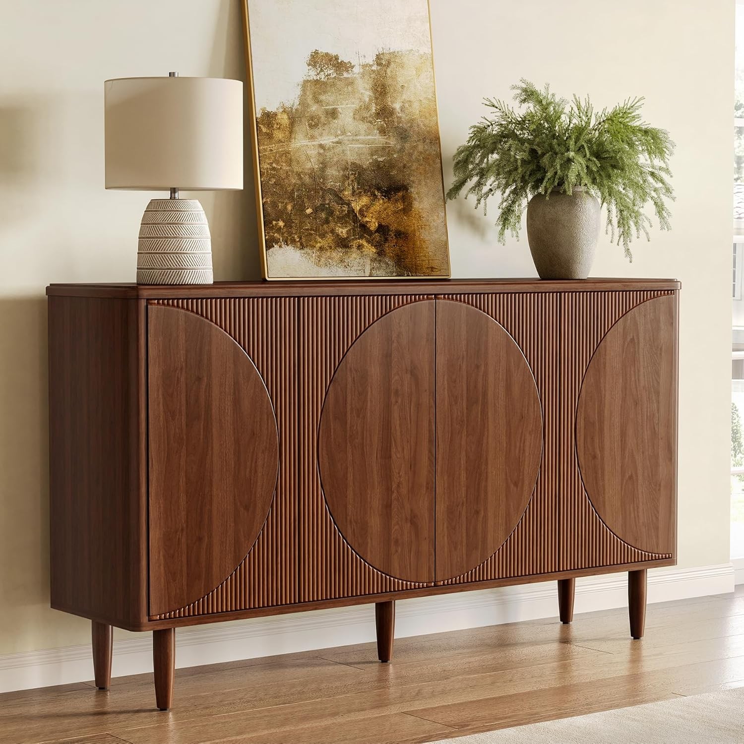 59-Inch Buffet Cabinet Sideboard with Storage, Modern Sideboard Buffet Table gallery