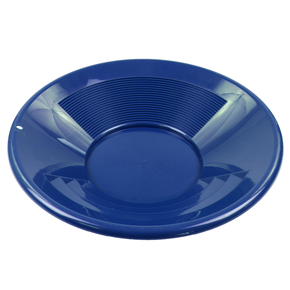 14" BLUE Plastic Gold Pan w/ Shallow & Deep Riffles for Gold Prospecting gallery
