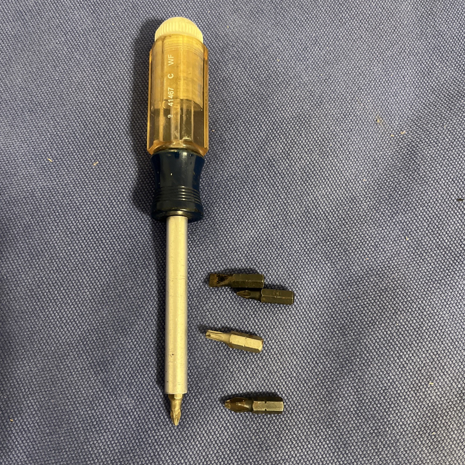 Craftsman 1/4" Bit Driver Magnetic Screwdriver 41467 WF + 5 Bits USA gallery