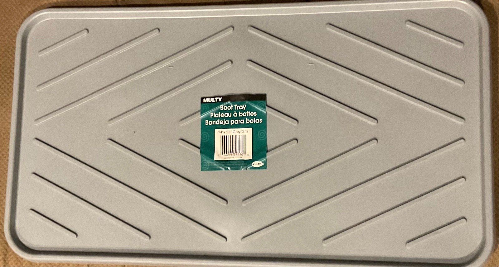 (5) GRAY 14”X 25”POLYPROPYLENE BOOT TRAYS - FOR MORE THAN JUST BOOTS gallery