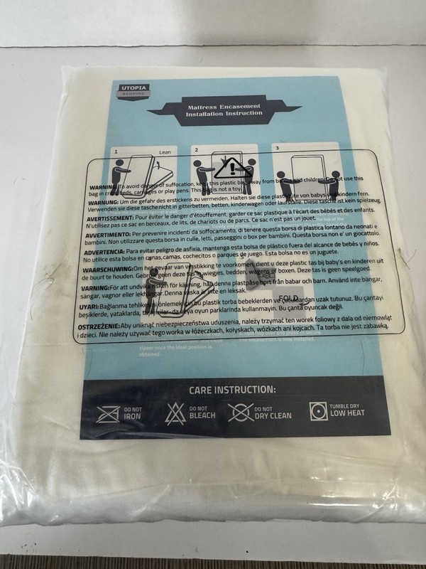 Utopia Bedding King Waterproof Mattress Encasement Zip Cover Protector Washable gallery