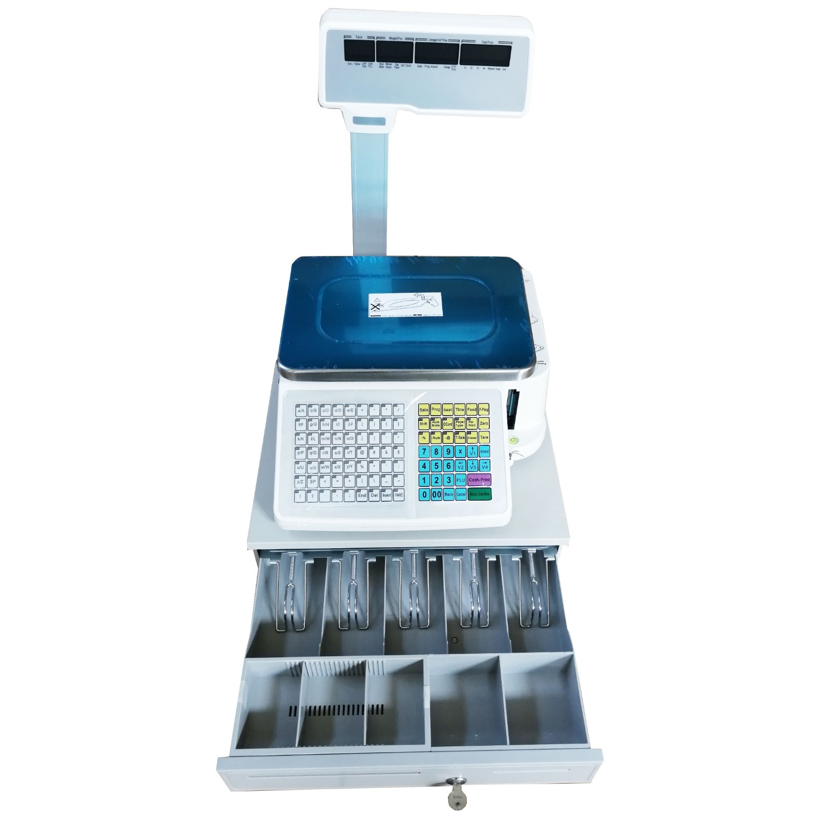 Digital Screen Electronic Scale 30kg/66lb Capacity with Cashbox Ppright Rods gallery