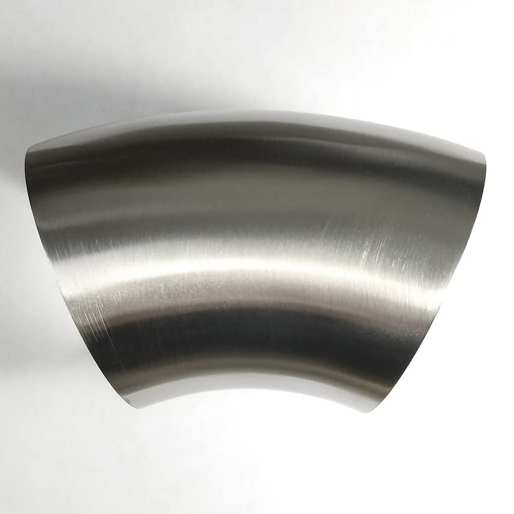 Stainless 45° Mandrel Bend Elbow - 1D Tight Radius - 16GA/.065" Wall - No 2.5" gallery