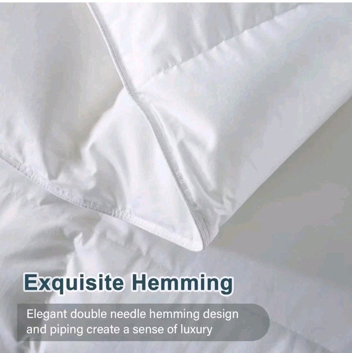 WhatsBedding Full Comforter Feather and Down, White Duvet 82x86 Inch READ Desc. gallery