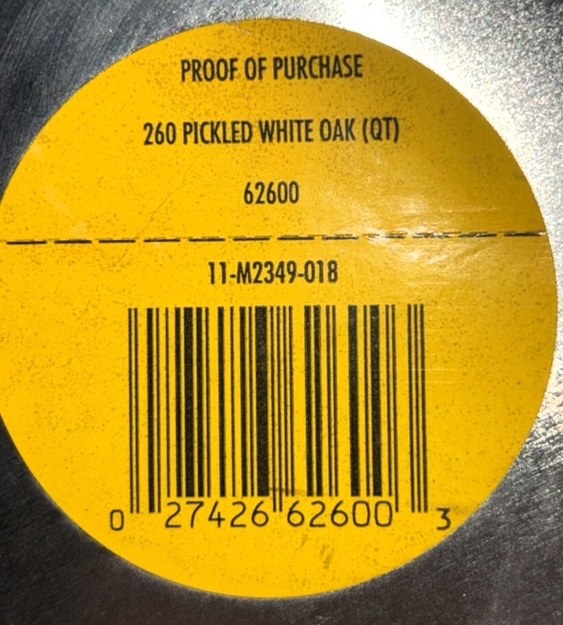 MINWAX PICKLED OAK 260 INTERIOR OIL BASED WOOD FINISH STAIN QUART gallery