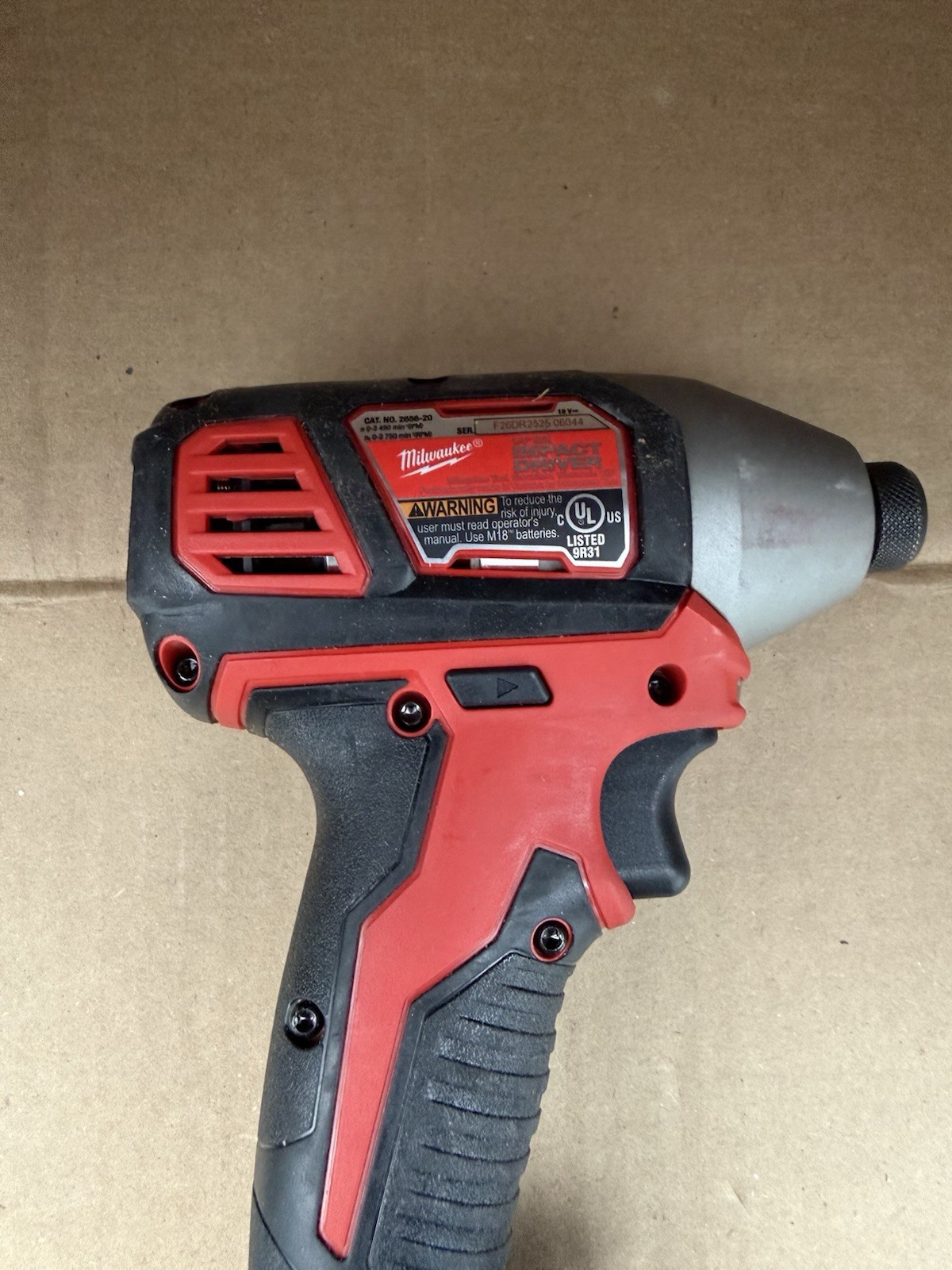 Milwaukee M18 18V Cordless Impact Driver 2656-20 Tool Only w/ Belt Clip gallery