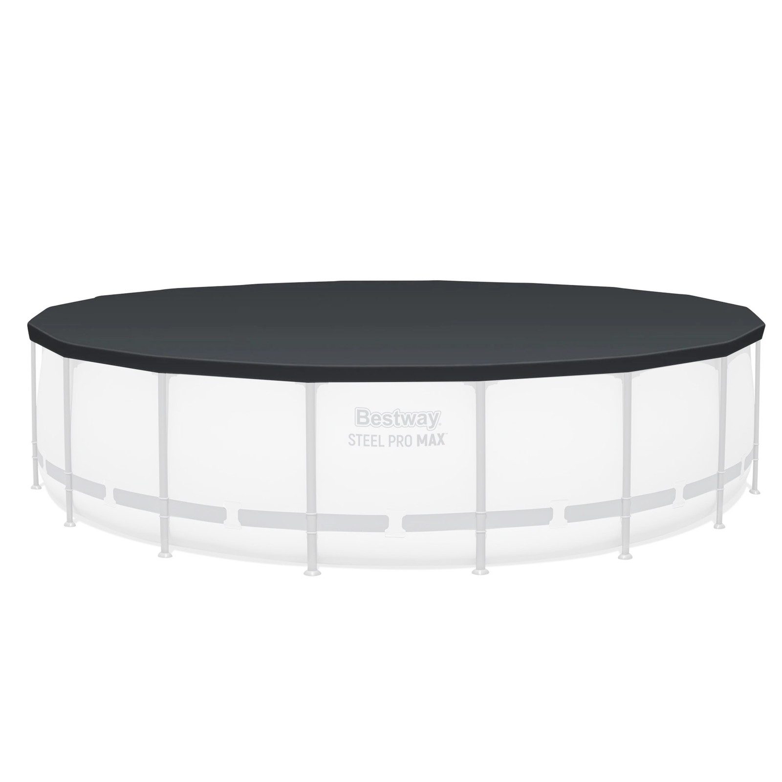 Bestway Round Pool Cover for 18' Round Frame & 16' Steel Wall Above Ground Pools gallery