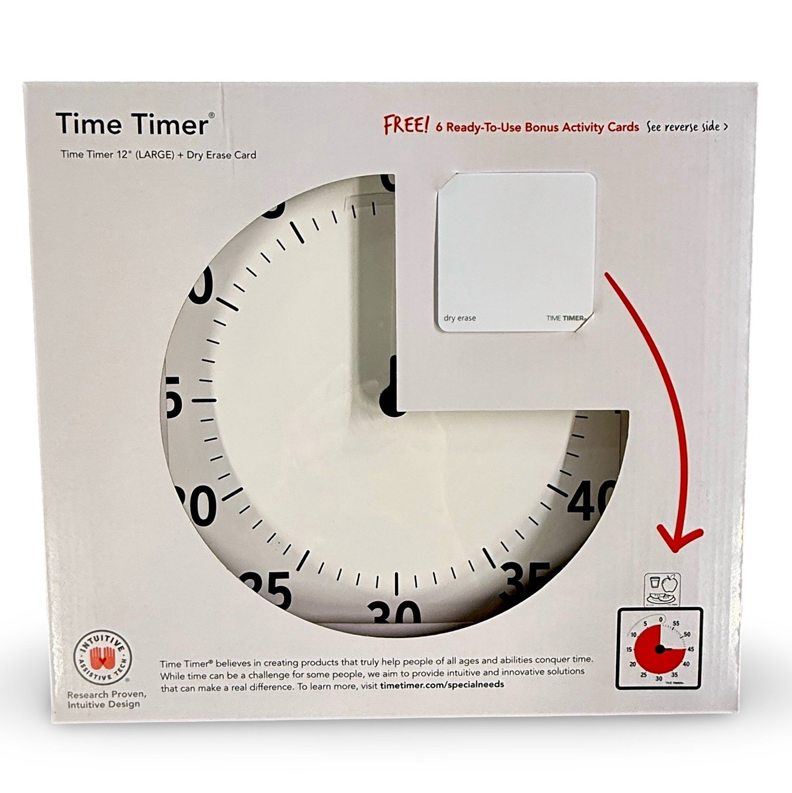 New Time Timer 12 Inch Large Visual Countdown Timer Open Box No Cards Tested gallery