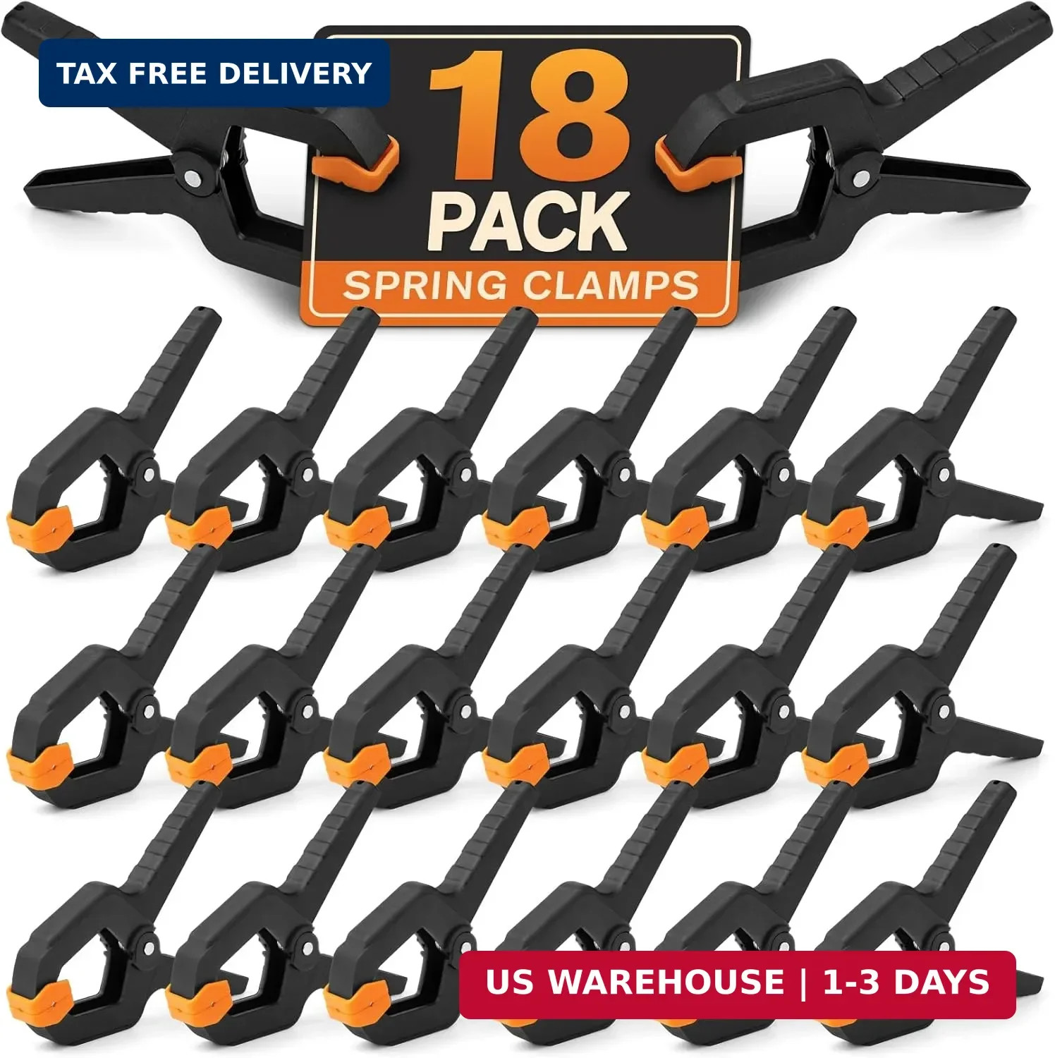 18 Pack Clips for Balloon Arch, Strong Spring Clamps Backdrop Clips, Heavy Duty gallery