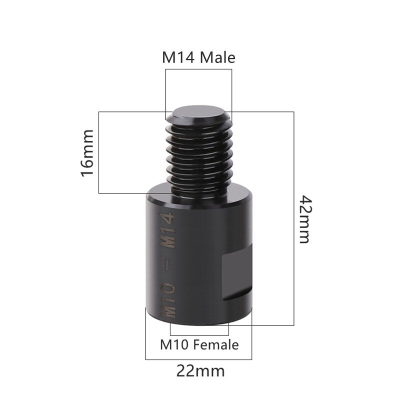 Adapter Convert Arbor Connector to 5/8"-11 M10 M14 Thread Angle Grinder Hole Saw gallery