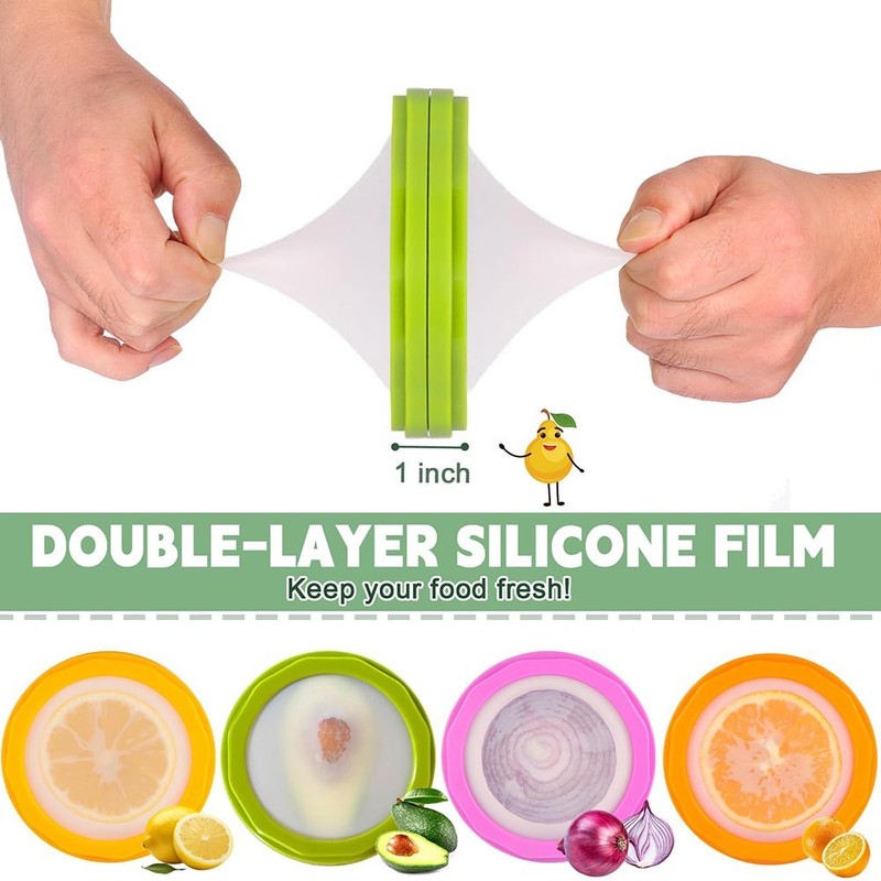 All-Fruit-&-Vegetable 4-Piece Set Half-Cut Fruit and Vegetable Fresh-Keeping Box gallery