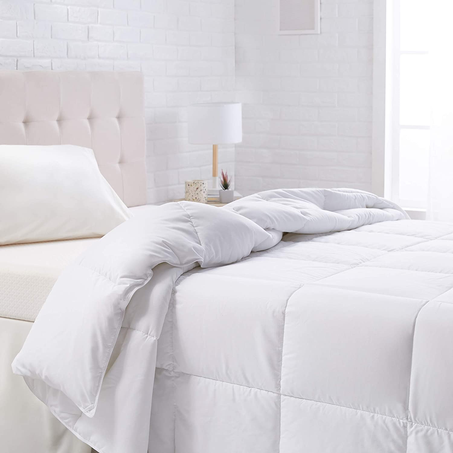 Amazon Basics White Down Alternative Comforter and Duvet Insert with Corner Tabs gallery