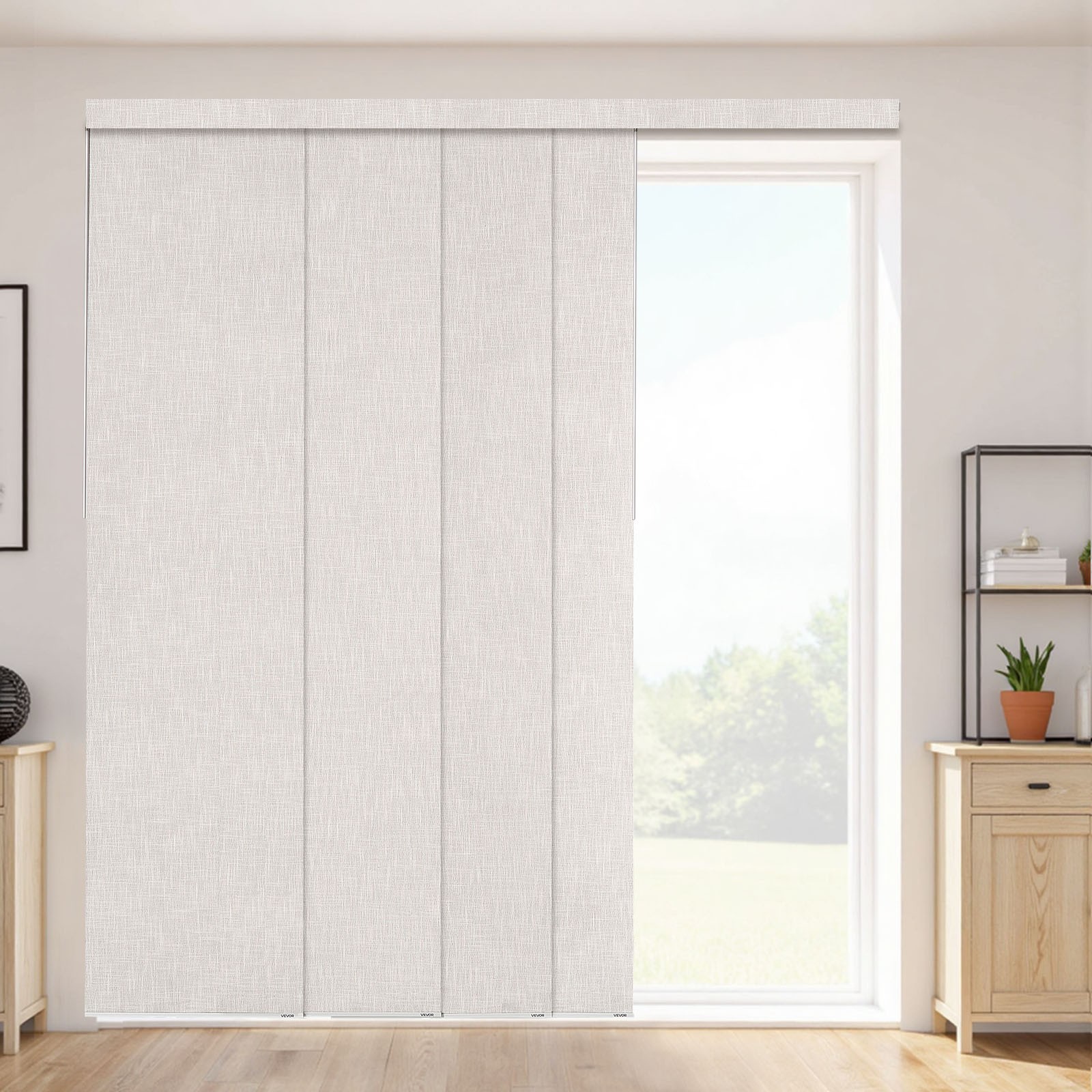 VEVOR Panel Track Blinds Extendable Track from 45.8 in to 86 in W Trimmable gallery
