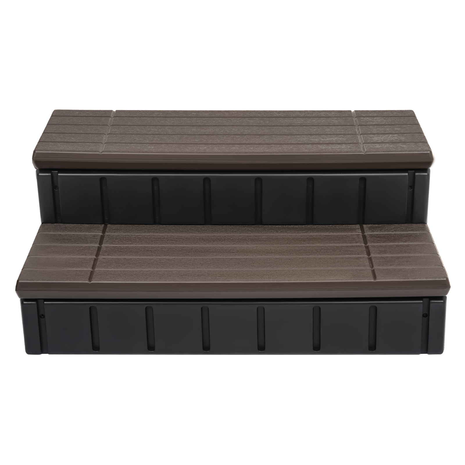 36'' Universal 2 Slip-Resistant Spa & Hot Tub Spa Steps with Storage Brown+Black gallery