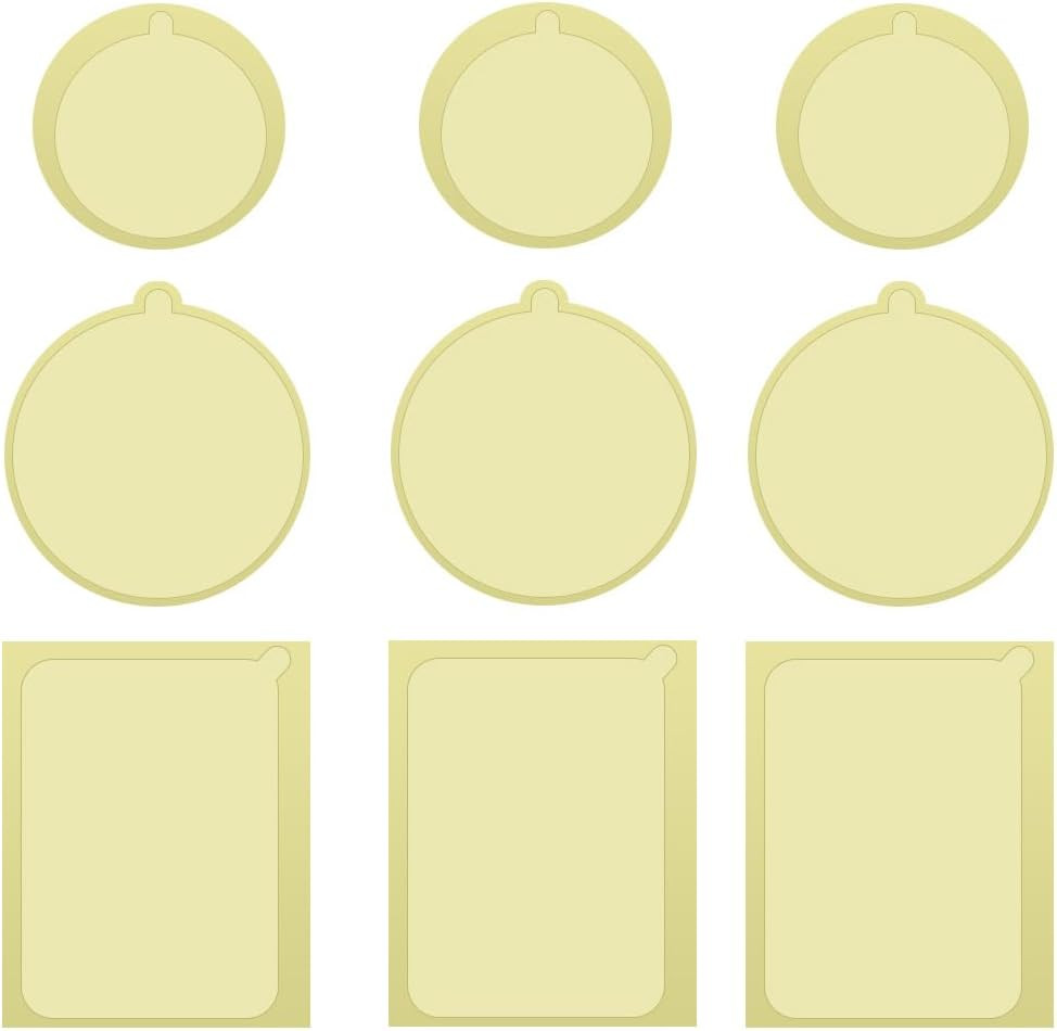 30 Pack Mount Metal Plate Electrostatic Film Clear Non-Adhesive Static Cling Sti gallery