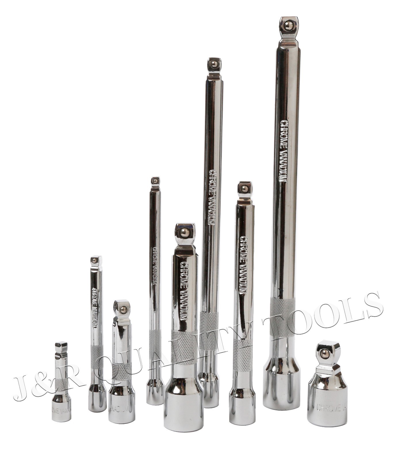 VCT 9PC Wobble Extension Bar Set | Cr-V 1/4",3/8",1/2" Drive gallery