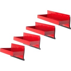 4pc Magnetic Tool Shelf tray Toolbox Side Bin Storage Cabinet Workshop Organizer